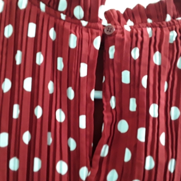 Lulu's Pleats To Meet You Polka Dot Dress Blogger Fav - Picture 6 of 11